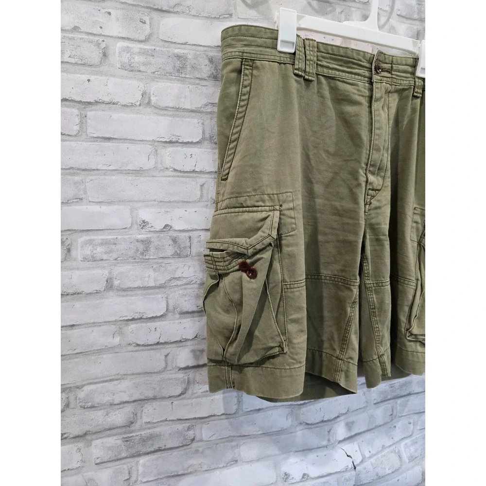 Polo Ralph Lauren Shorts Sz 40 Olive Green Short Cargo Vtg Summer y2k vibes